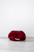 (L) Hot Cherry Knot Floor Cushion