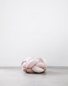 (M) Pink Pearl Velvet Knot Floor Cushion