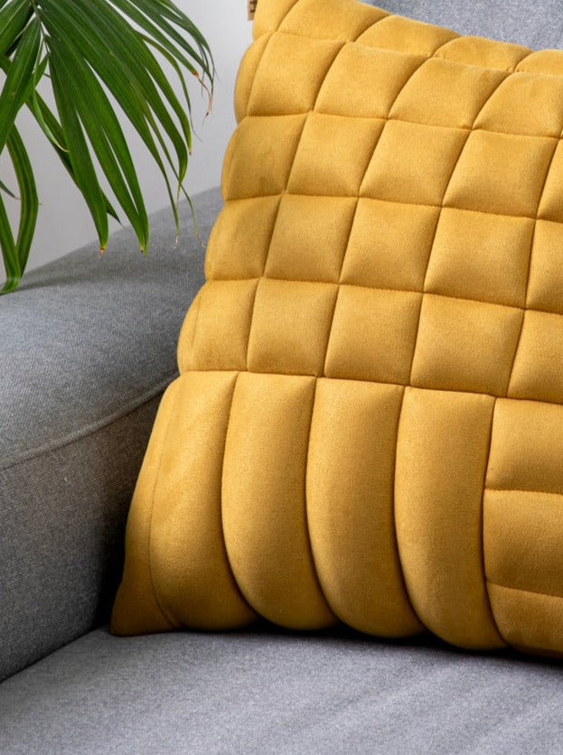 Cosmati Mosaic throw pillow in Yellow