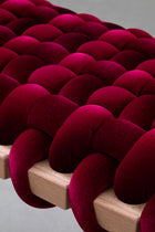 Hot Cherry Woven Stool