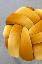 Sunlight Yellow Velvet Knot Stool