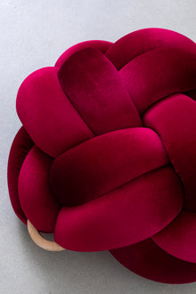 (L) Hot Cherry Knot Floor Cushion