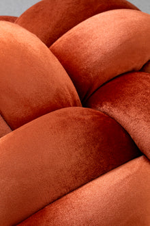 (L) Burnt Orange Knot Floor Cushion