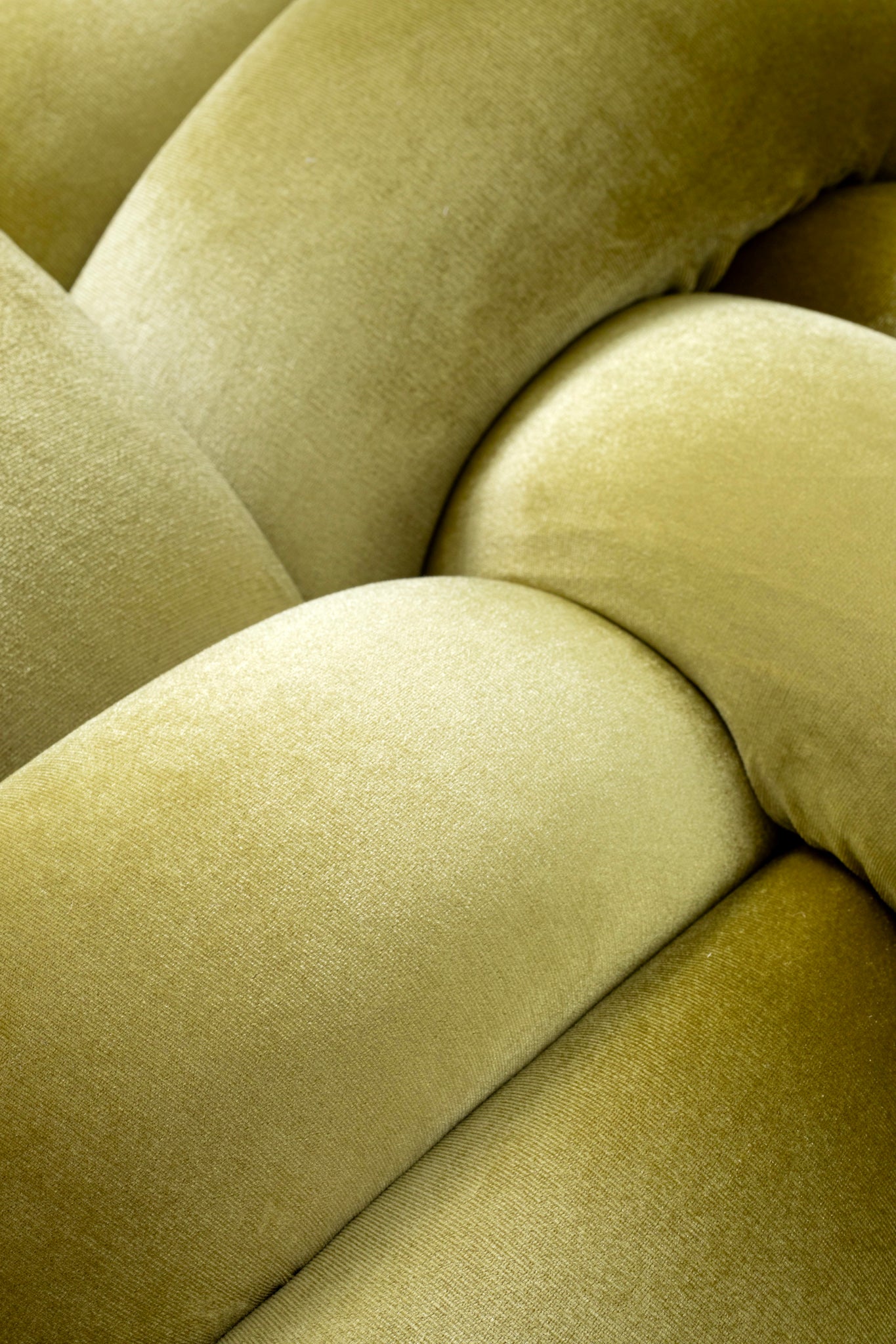 (L) Citron Velvet Knot Floor Cushion