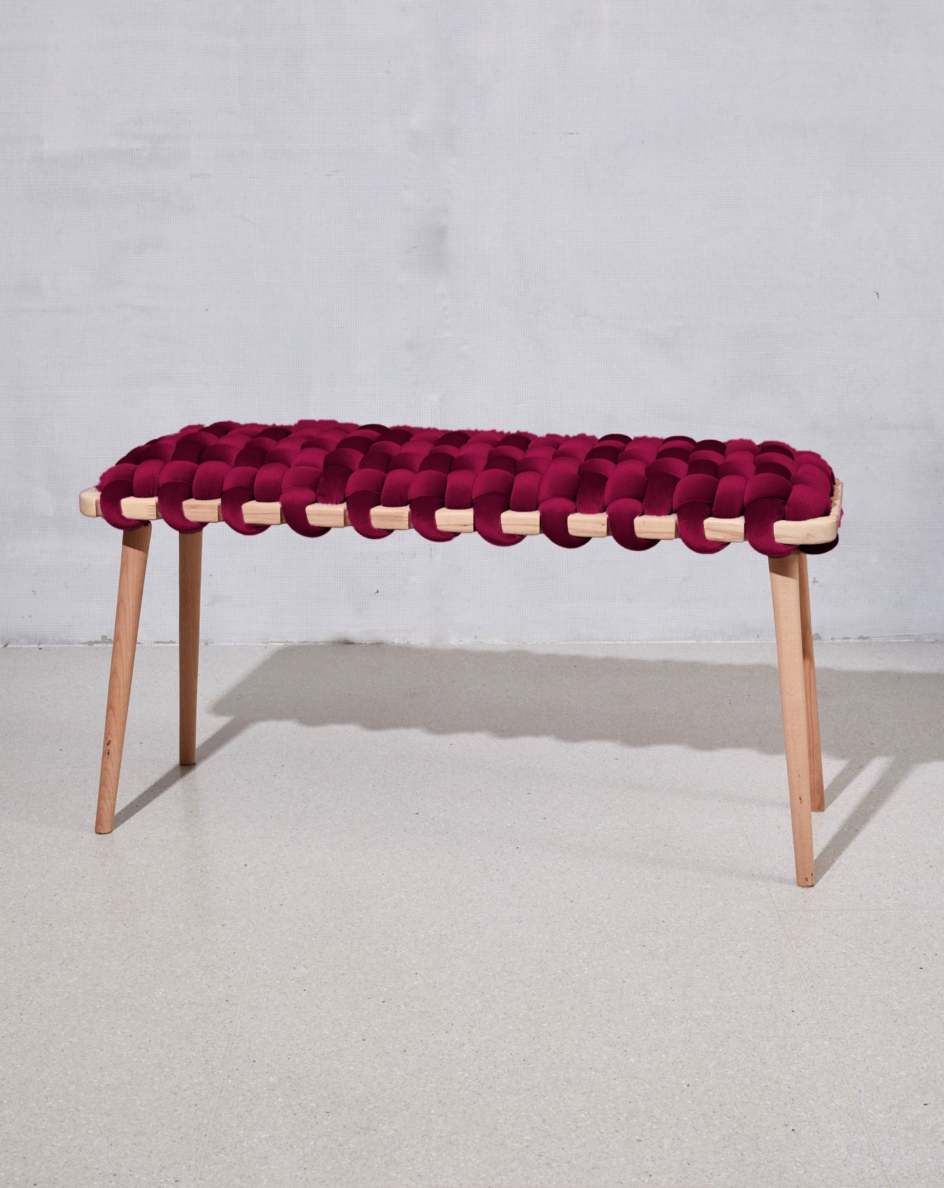 Purple Velvet Woven Bench- 47" length- 25% OFF