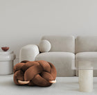 (L) Acorn Velvet Knot Floor Cushion