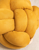 (M) Yellow Desert Vegan Suede Knot Floor Cushion